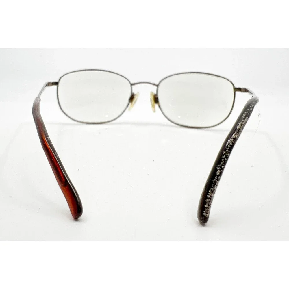 Flexon 600 Eyeglasses Mens Shiny Brown Oval Full Rim 52-18-140